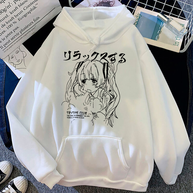 Y2k Print Hoodies Frauen Harajuku ästhetische 90er Jahre 2023 Sweatshirts Trainings anzug weibliche Streetwear Pullover