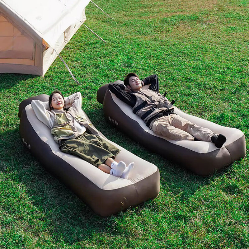 Beach Lazy Air Sofa Bed Inflatable Couple Camping Foldable Air Sofa Outdoor Nature Romantic Relexing Lounge Divano Sofa Camping