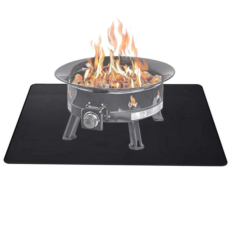Tapete de lareira interior resistente ao fogo, Fire Pit Mat, Under Grill Mat para churrasqueira ao ar livre
