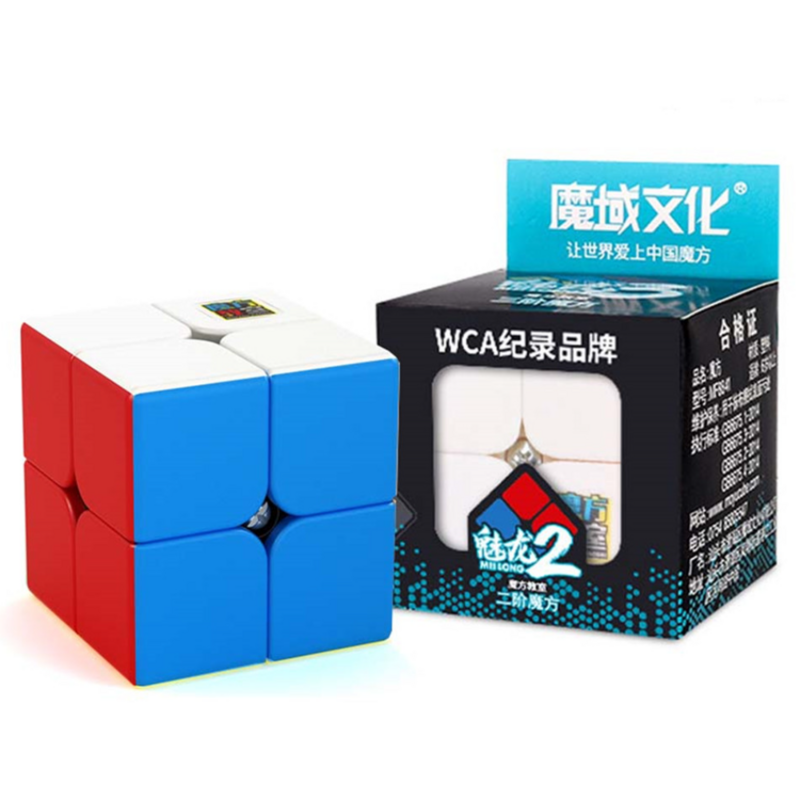 MoYu-Mini Bolso Cubo Mágico, Brinquedo Educação Profissional, Meilong, Meilong, 2x2, 2x2