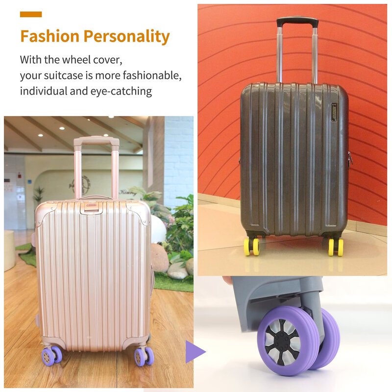 W170 Luggage Wheel Trolley Case Noise Reduction Mute Detachable Universal Wheel Wheels For Suitcase Suitcase Set Travel Carrier
