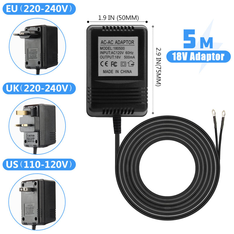 Transformer Charger 18V AC Power Adapter 220V-240V EU UK US Plug For Wifi Smart Video Doorbell Camera Video Door Bell Ring