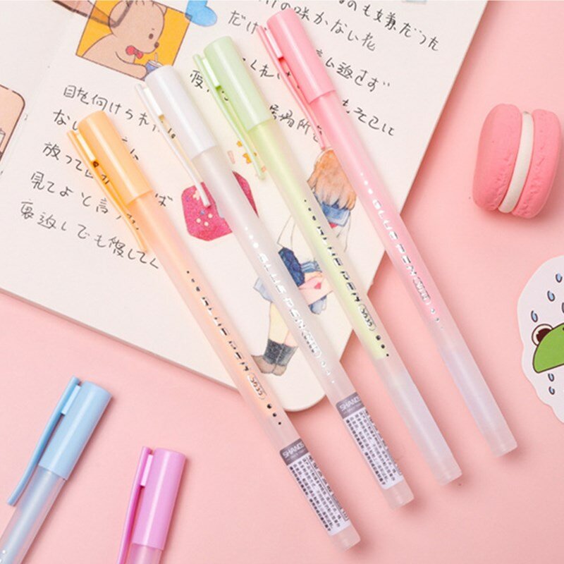 Fashion lem berwarna tongkat pena sekolah alat tulis kantor anak kertas DIY kerajinan tangan stiker akun cepat kering