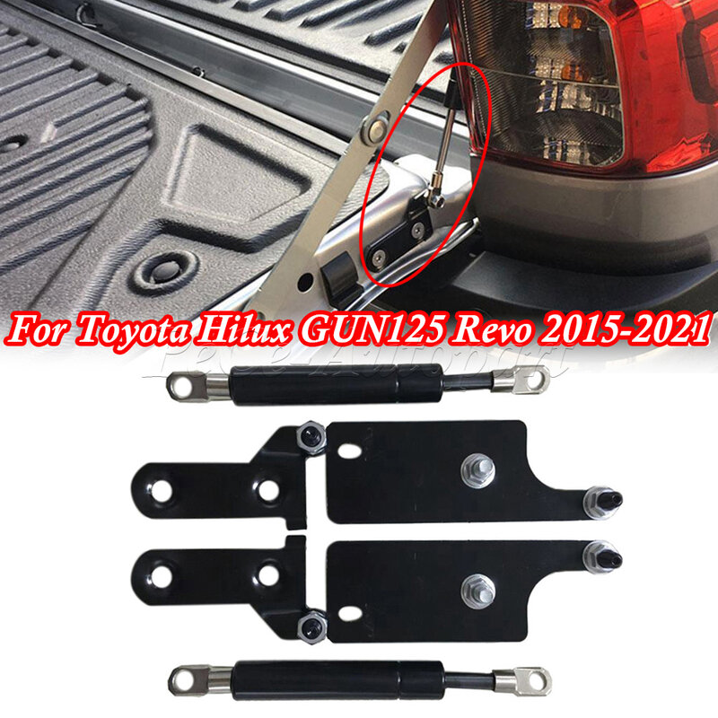Porta traseira do carro Slow Down Support Rod, Lift Strut Bar, amortecedor de choque a gás para Toyota Hilux, GUN125 Revo, 2015-2021, novo