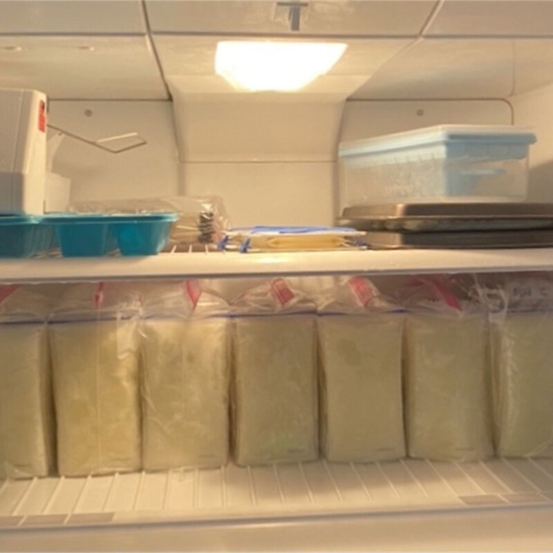 Congelar solución ahorro espacio bolsa almacenamiento leche materna plana para bolsas leche materna