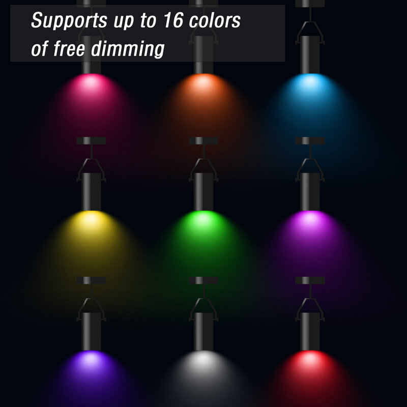 LED RGB 램프 스포트라이트 전구, IR 리모컨 LED 스마트 RGBW 램프, 홈 데코, E27, E14, GU10, B22, AC120V, 230V, 봄빌라 LED, 6W, 10W