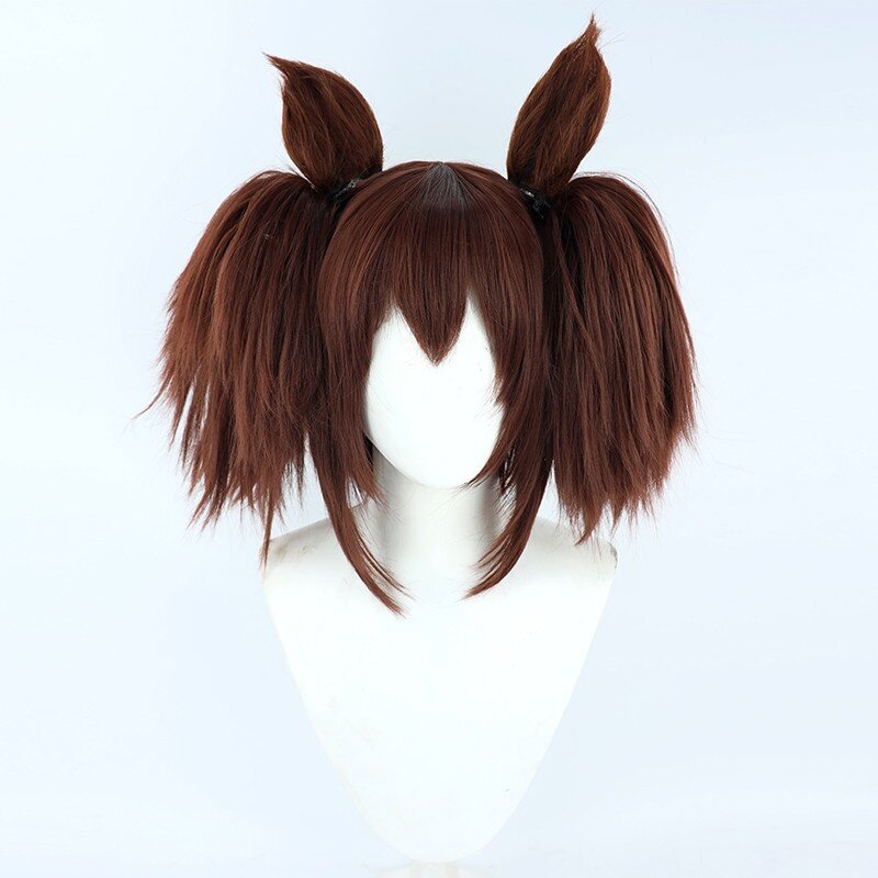 Парик Inari One из аниме «racehorse Pretty Derby Rice», парик для косплея с темными коричневыми ушами животных, костюм для ролевых игр на Хэллоуин