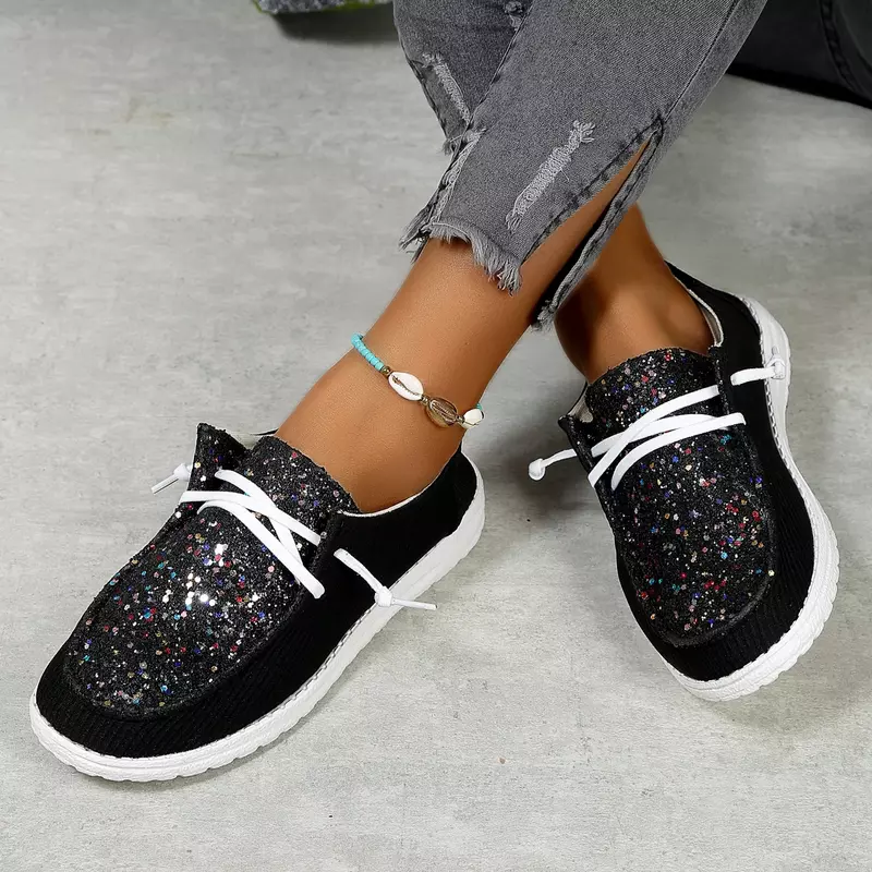 Zapatos Mujer sepatu kanvas wanita, sneaker Platform kasual, sepatu desainer bertali bersirkulasi musim panas