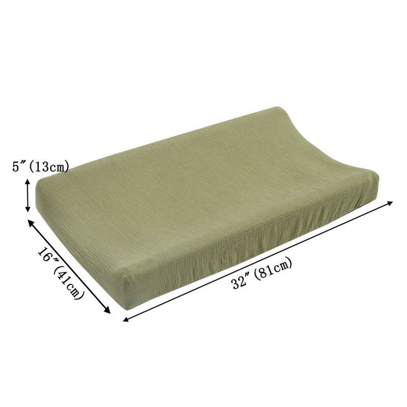 67JC однотонный детский пеленальный коврик съемный Сменный Чехол Съемный муслиновый чехол для детской кровати