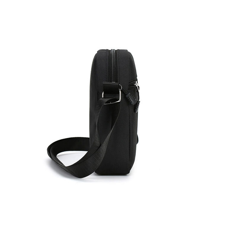 Bolsa de Ombro Durável Mini Oxford, Bolsa para Celular, Bolsa de cintura simples e casual masculina, preta
