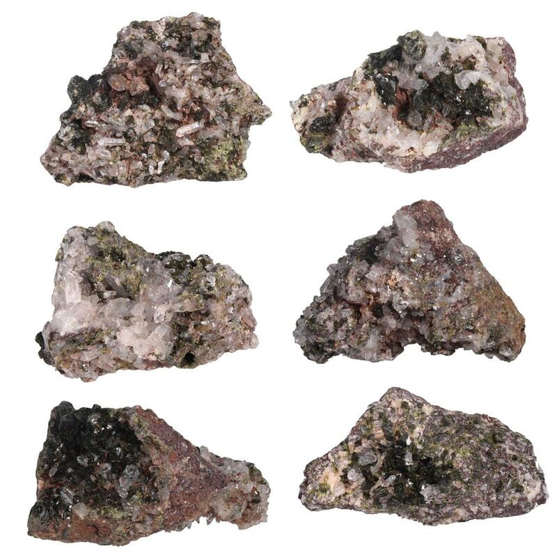 10-99g naturale grezzo epidoto cristallo quarzo guarigione pietra preziosa minerali campione per ornamenti Desktop decorazioni per la casa
