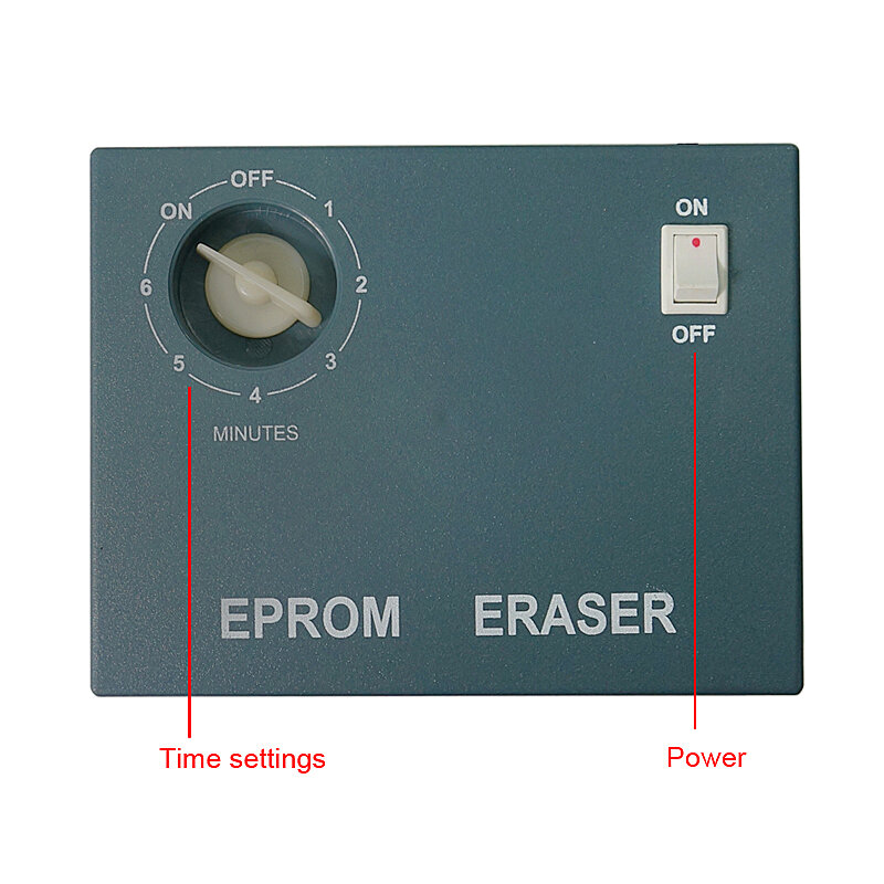 Penghapus EPROM UV 220V lampu Ultraviolet Timer dapat dihapus Chip Wafer semikonduktor hapus radiasi EPROM penghapus Data alat steker AS UE