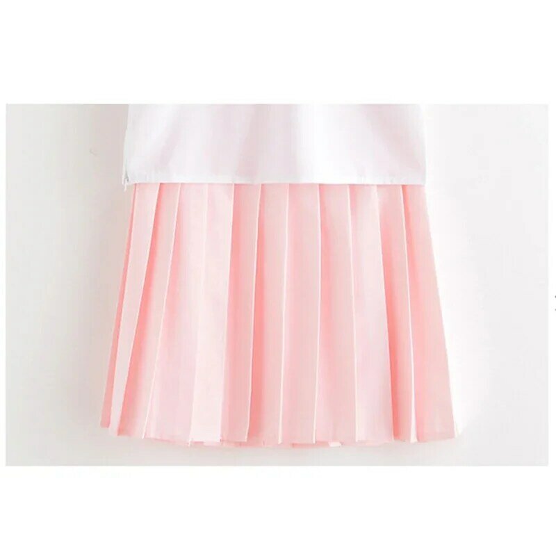 2023 rosa chiaro uniforme scolastica giapponese gonna JK uniformi di classe uniforme vestito da marinaio College vestito a vento uniformi studentesse
