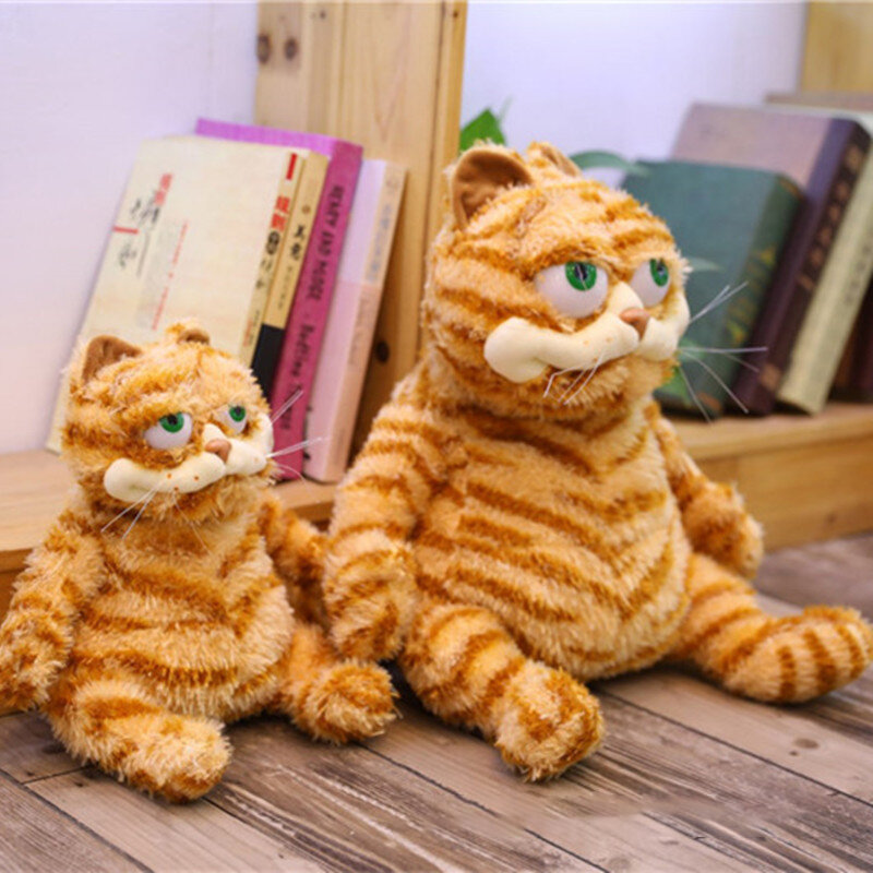 가필드 뚱뚱한 고양이 귀여운 봉제 인형, 귀엽고 푹신하고 부드러운 클래식 만화 캐릭터 인형 장난감, 못생긴 고양이 소파 베개, 크리스마스 선물
