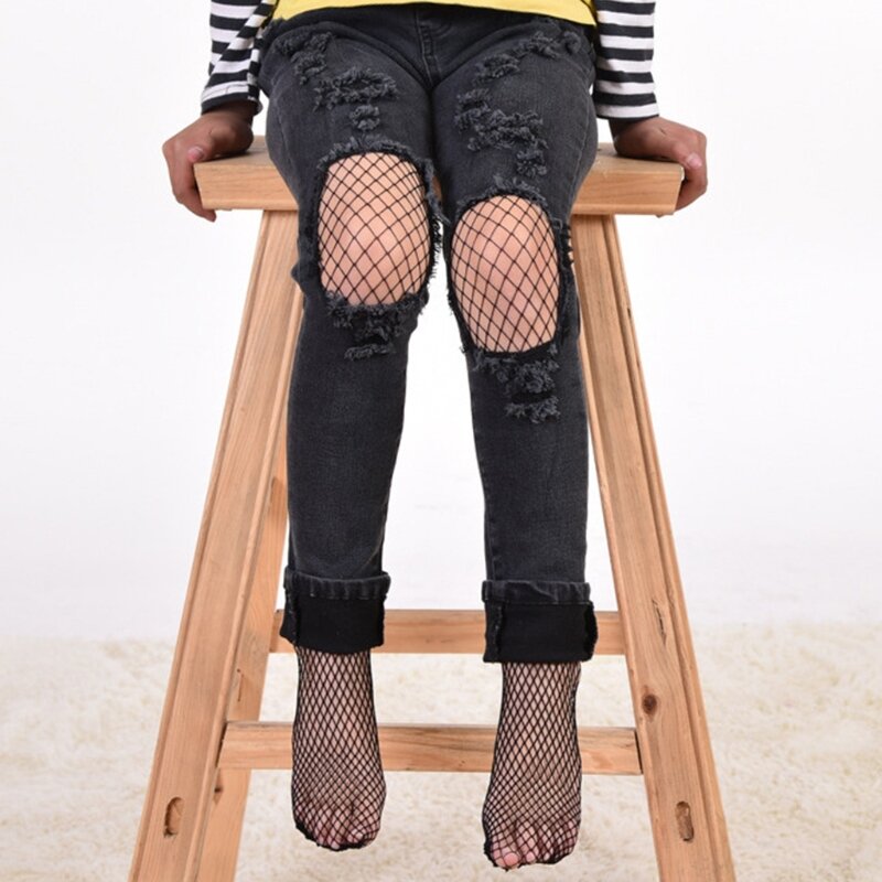 Personality Children Fishnet Stockings Trendy Girls Fashion Net Stockings