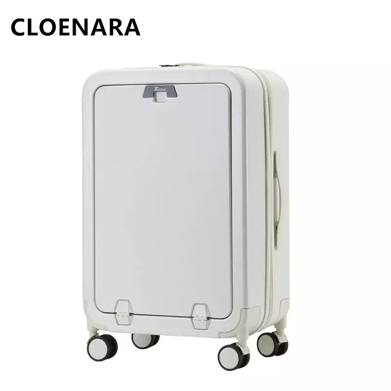 COLENARA Carry-on Luggage Rear Opening Laptop Trolley Case Women's Boarding Case 20"26 Men's Travel Bag 22"24" Cabin Suitcase