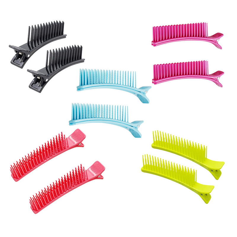 Plastic Layered Hair Clip Bang Sectioning Clips 2Pcs Multi-Purpose Hair Styling Clamps