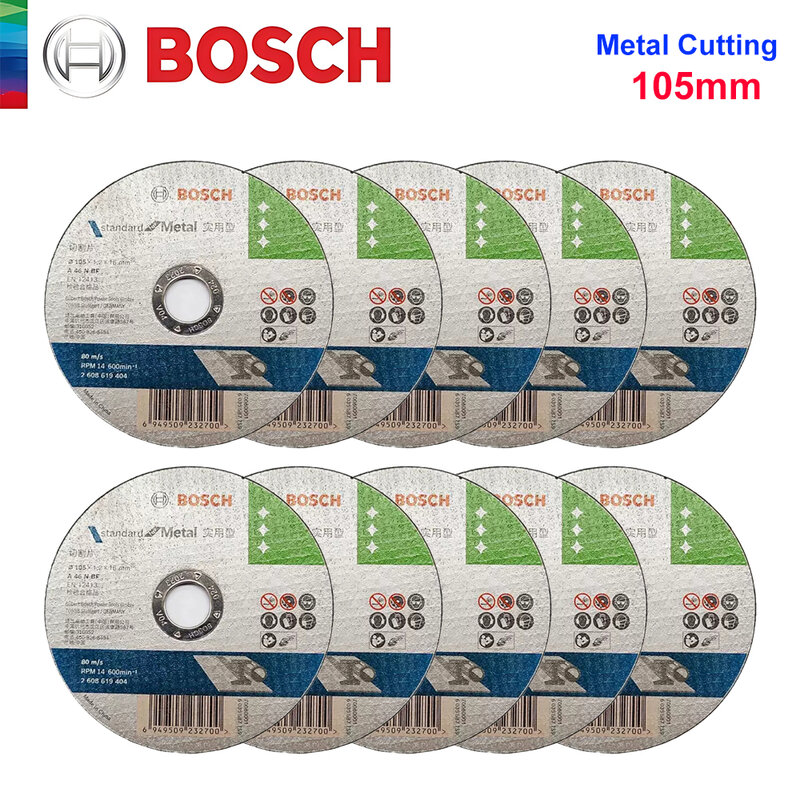 Bosch Pratical Metalen Snijschijven 105X16X1.2Mm Haakse Slijpschijven En12413 Voor Carbon Metaal Hout Afgesneden Wiel 1/5/10