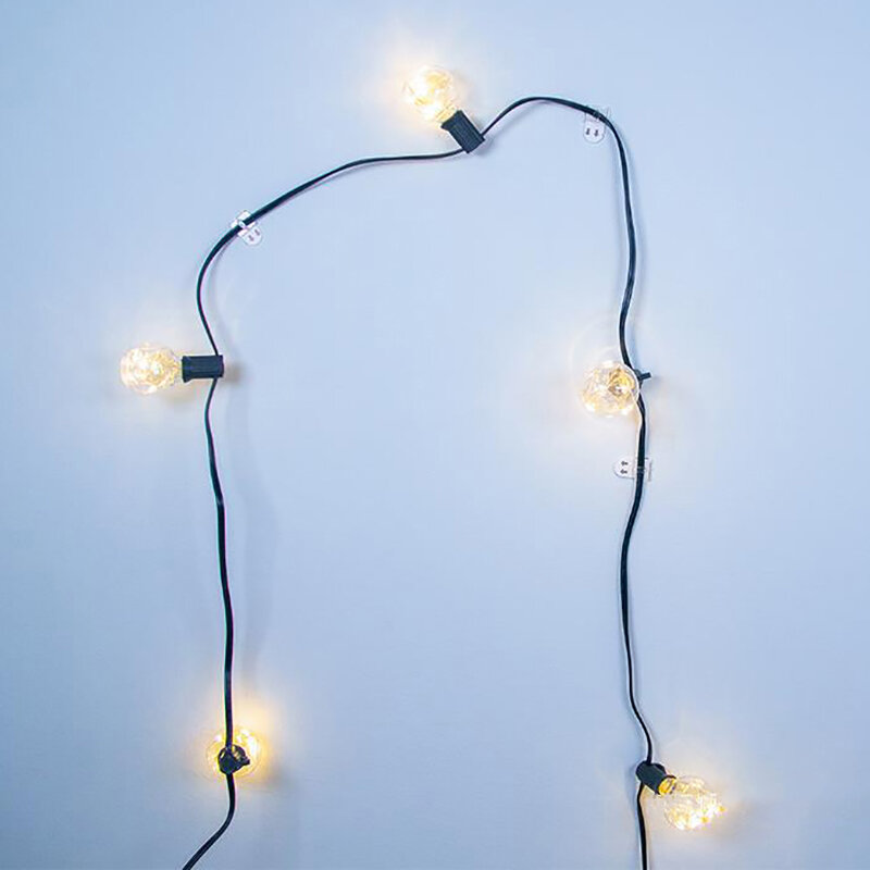 20 Stks/set Sterke Transparante Haken Voor Kerst String Lights Keuken Livingroom Muur Verwijderbare Haak Rack Kabel Klem Tools