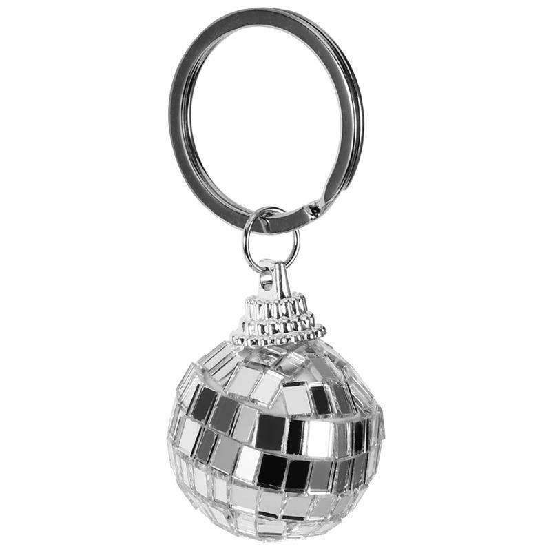 Милый брелок с подвеской, декоративный многофункциональный брелок для ключей в виде диско-мяча