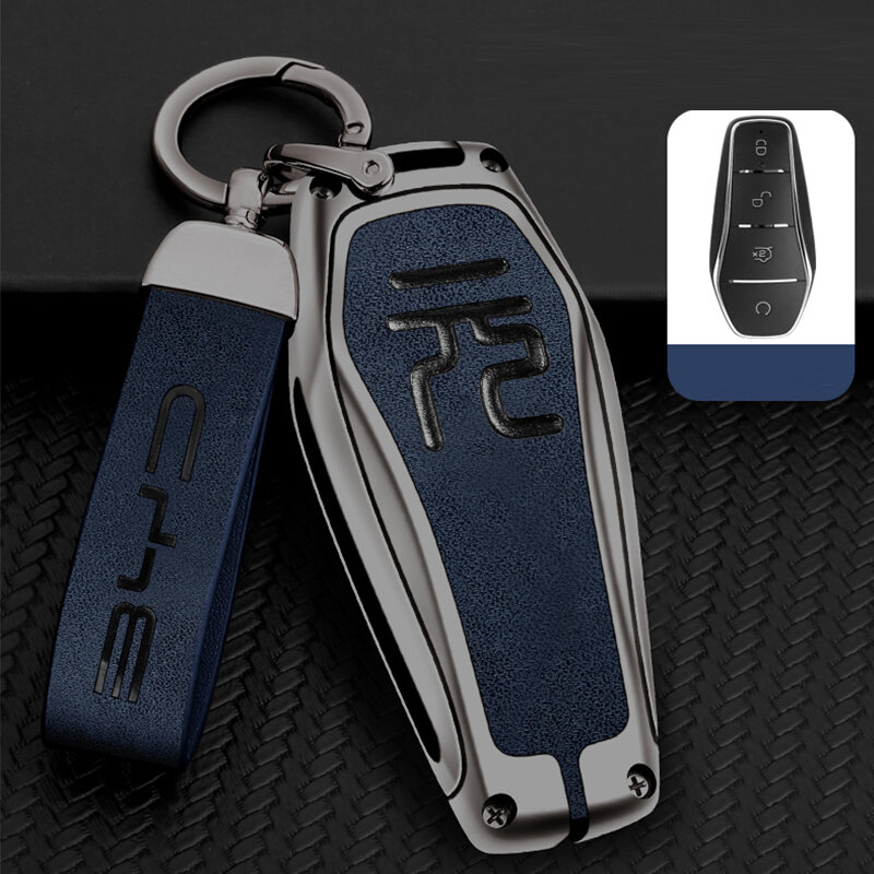 مجموعة مفاتيح داخلية للسيارة لـ BYD ، ATTO 3 Yuan PLUS ، حافظة مفاتيح Matel Fob ، حقيبة مفاتيح السيارات ، إبزيم مفتاح الحماية ، ملحقات السيارة
