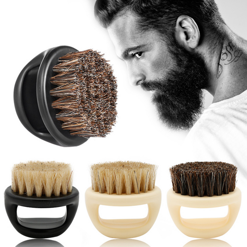 Cepillo de barba para hombre, barre el pelo, barre el bigote, barre el pelo, para salón de peluquería y el hogar