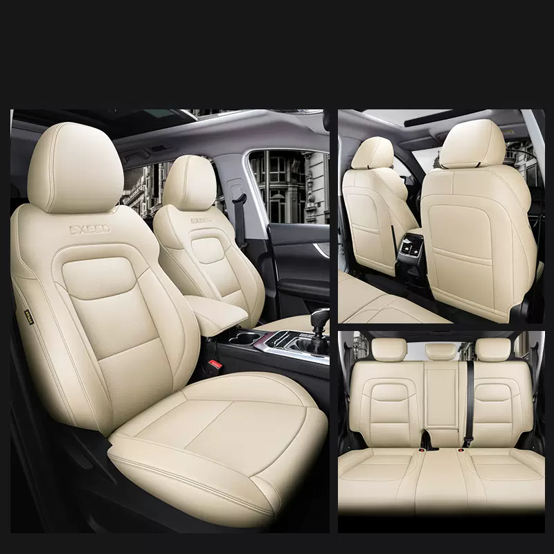 Capa de assento de carro personalizada para Chery Tiggo 8 Tiggo 7 4 Pro, Conjunto Surround completo para Exed VX LX TXL, couro de qualidade durável