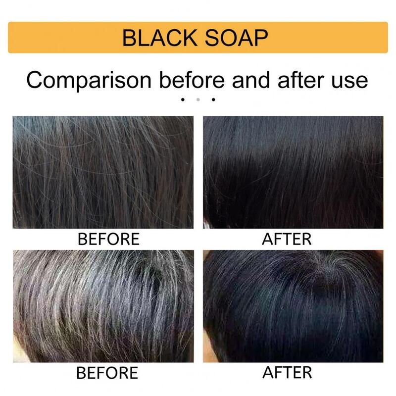 Champú de reactivación con pigmento capilar, barra de champú para restauración del Color del cabello, revitalizador, crecimiento del cabello, mejora la circulación con gris