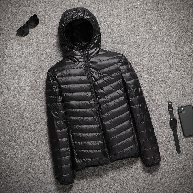 Autunno e inverno calore 90 piumino d'anatra bianco giacca ultraleggera da uomo classico Basic piumino da uomo giacca portatile 2023