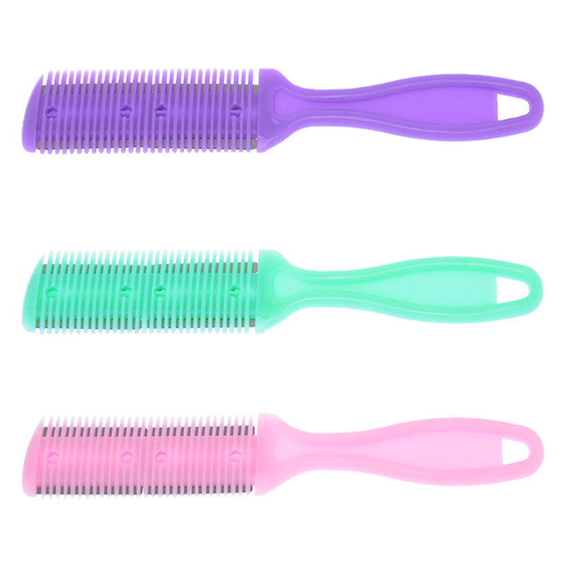 Meisha-cuchilla de afeitar de doble cara para hombres y mujeres, peine para cortar el cabello, recortador de cabello, herramientas de peinado DIY, C0009A, 1 pieza