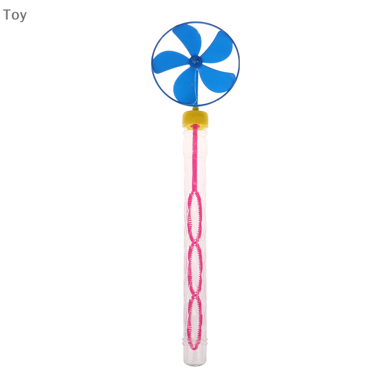 New Summer Popular Five-leaf Windmill Multicolor Bubble Stick Beach Color Soap Bubble Spray Bubble Stick For Children Toys