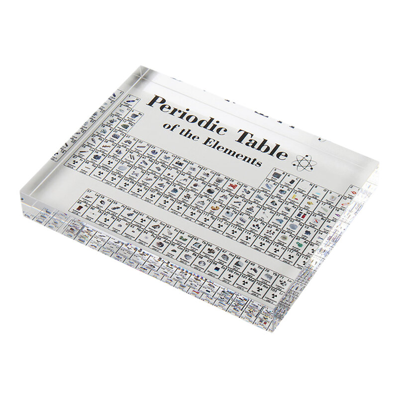 Transparent Acrylic Display Card Chemical Periodic Table Display Card Teaching Tool Student Learning Tool