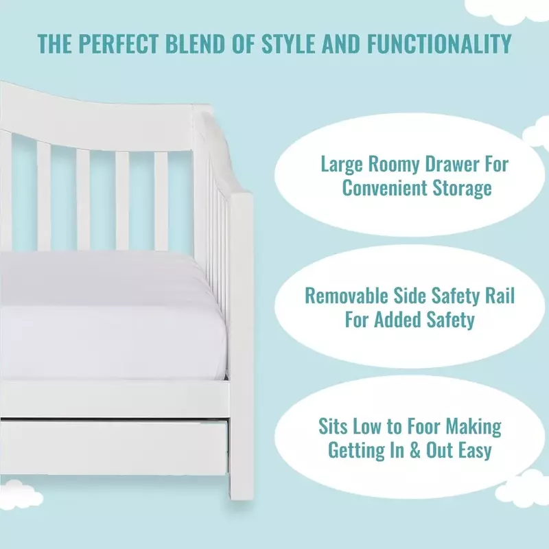 Marco de cama para niños, certificado Greenguard Gold, marco de cama para niños