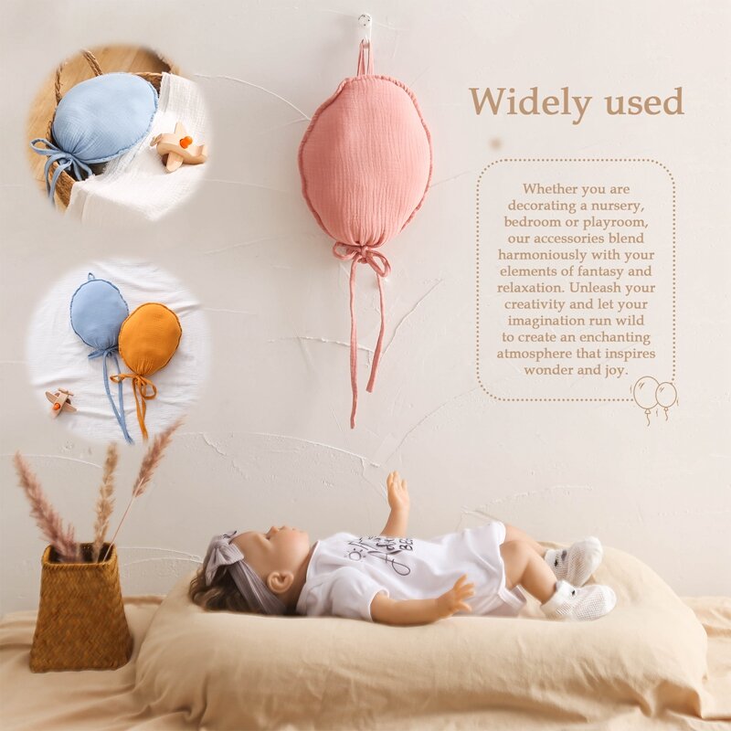 Воздушный шар, настенные украшения, хлопковая детская подушка, хлопковый воздушный шар, подвесные украшения, реквизит для фотосъемки новорожденных, аксессуары