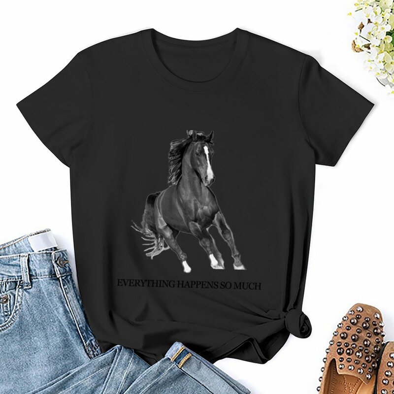 Everything Happens So Much T-Shirt graphics aesthetic clothes t-shirt dress for Women long
