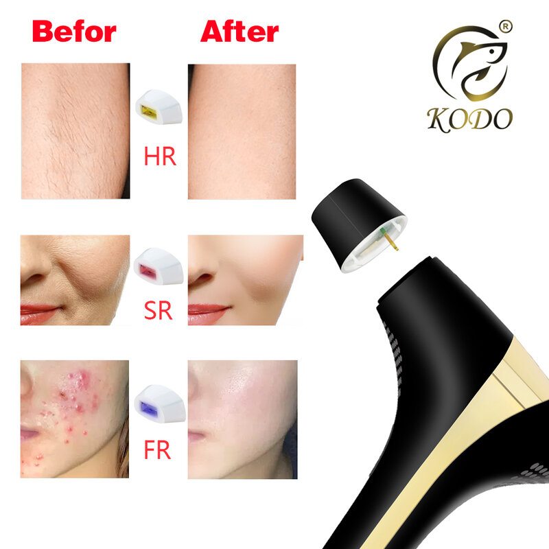 Kodo 2023 nova remoção do cabelo a laser dropshipping venda quente depilador a laser permanente ipl indolor fotodepilador biquíni rosto e corpo