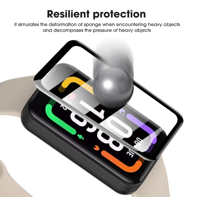 Pellicola protettiva completa trasparente per la protezione dello schermo 3D HD per Redmi Band 2 Redm Smart Watch pellicola protettiva antideflagrante non vetro