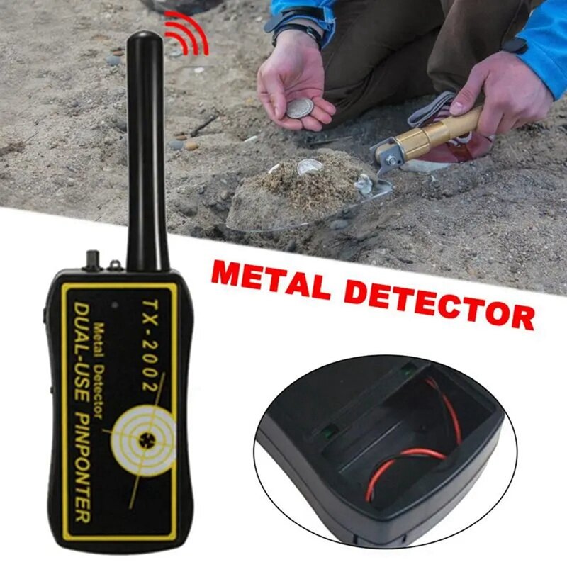 Détecteur de métaux haute sensibilité, détecteur de métaux TX-2002, longue portée, diamant archéologique, or EDF, 1 pièce
