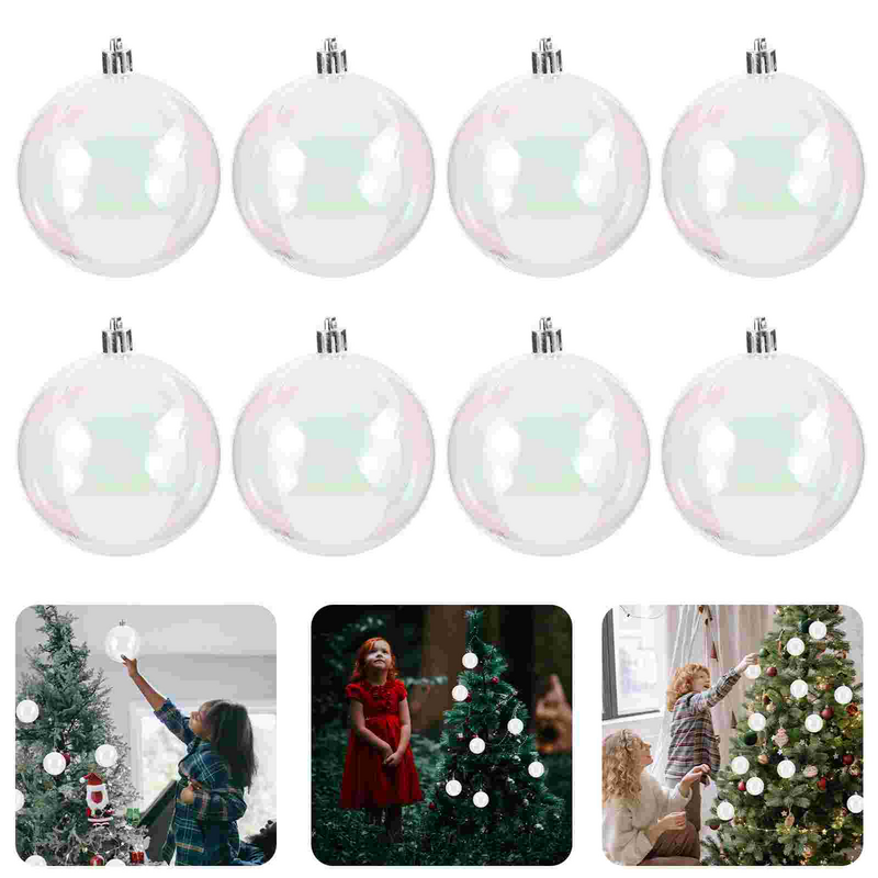 Dekorasi bola Natal 4cm 6cm 8cm untuk dekorasi pohon Natal ornamen bola liontin dekorasi gantung pohon Natal