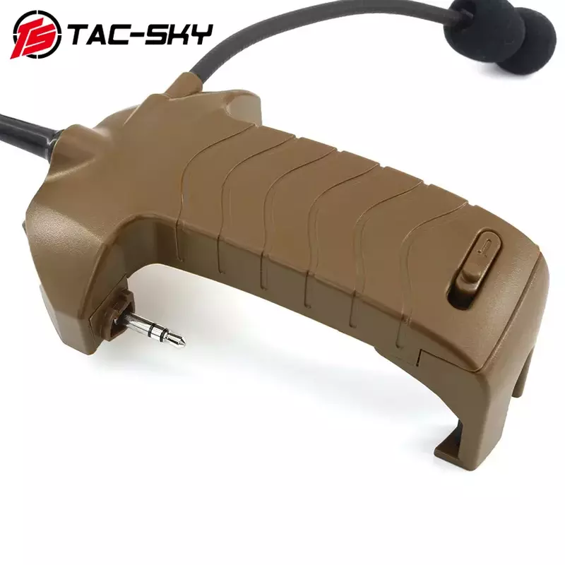 2023 New Tactical Headset External Microphone Kit Adapter with Tactical U94 PTT for Walker's Razor Electronic Shooting Earmuffs