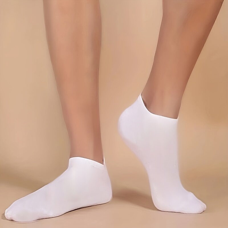 Meias de tornozelo baixas e leves para homens e mulheres, meias sólidas, meias em massa, preto, branco, cinza, 10 pares, 20 pares, 40 pares