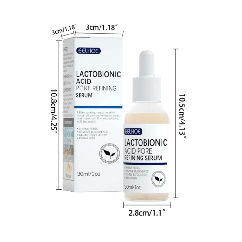 Firming Essence Moisturizing Lactobionic Acid Hyaluronic Acid Face Serum Pore Shrink