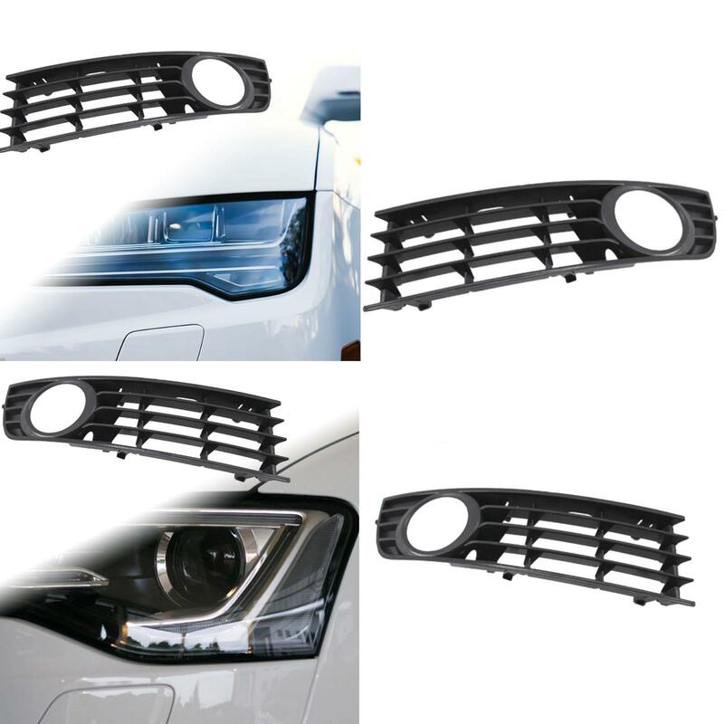 Car Front Bumper Fog Light Grille Cover Decor Replacement for Audi A4