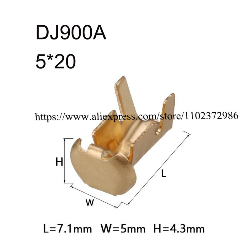 DJ9007A Connecteur de borne de faisceau étanche, broche en laiton, prise de câble, 5000 pièces
