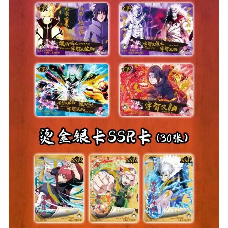 Genuine Naruto Soldier Chapter Cards, All Chapters Complete Works Series, Anime Character Collection Card, Conjunto de brinquedos infantis, Novo
