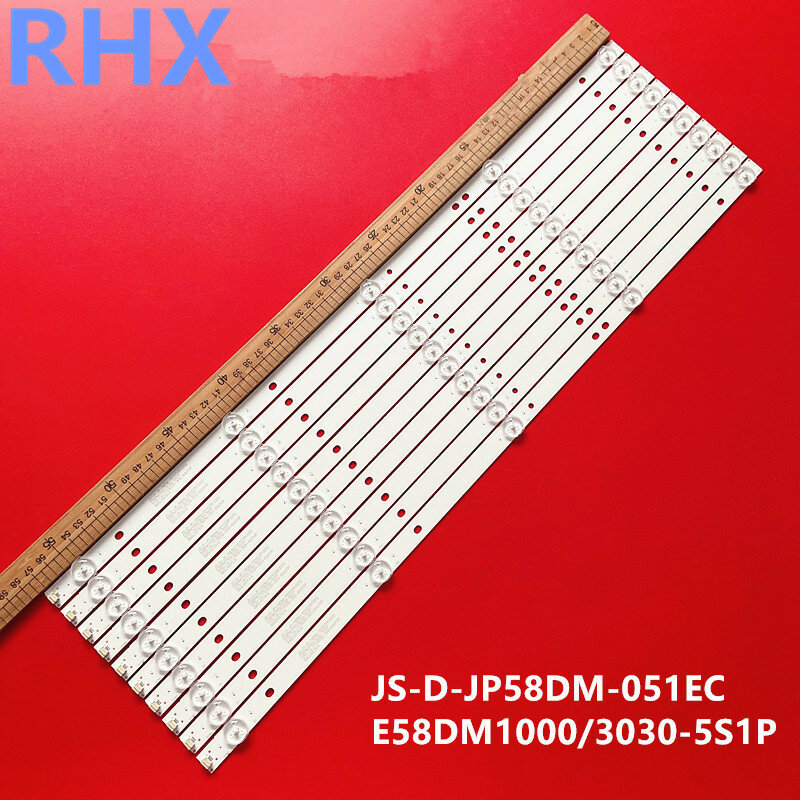 Asli untuk Lehua 58A1 Strip Lampu JS-D-JP58DM-051EC (81225) E58DM1000/3030-5S1P 100% Baru 57.5CM