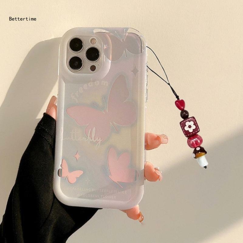 B36D Подвеска в виде гриба для телефона, подвесная веревка, акриловая цепочка для телефона из бисера, ремешок
