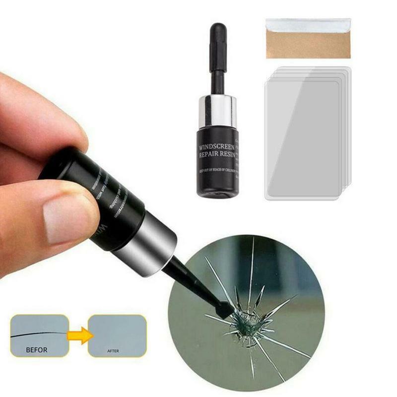 Windshield Chip Repair Kit Resin Based Kit For Car Windshield Chip And Crack Repair Quick Fix And Efficient Windshield Chip