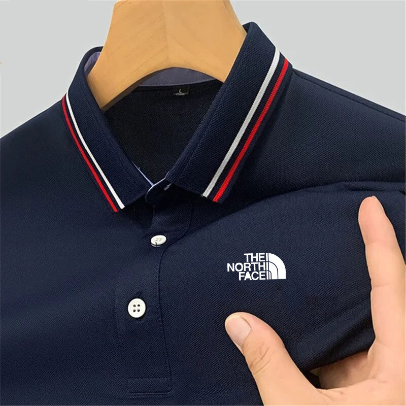 Kaos Polo merek populer atasan trendi olahraga luar ruangan kaus olahraga pria musim semi musim panas