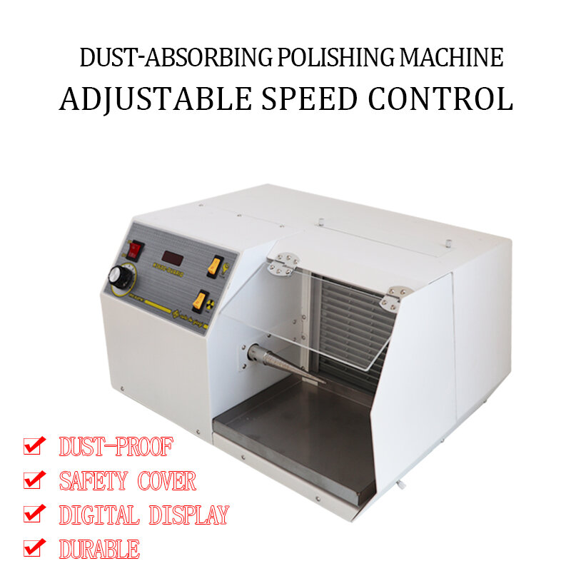 Máquina pulidora de recolección de polvo de velocidad Variable, lijadora de correa de velocidad ajustable, máquina de correa abrasiva de velocidad Variable, velocidad A